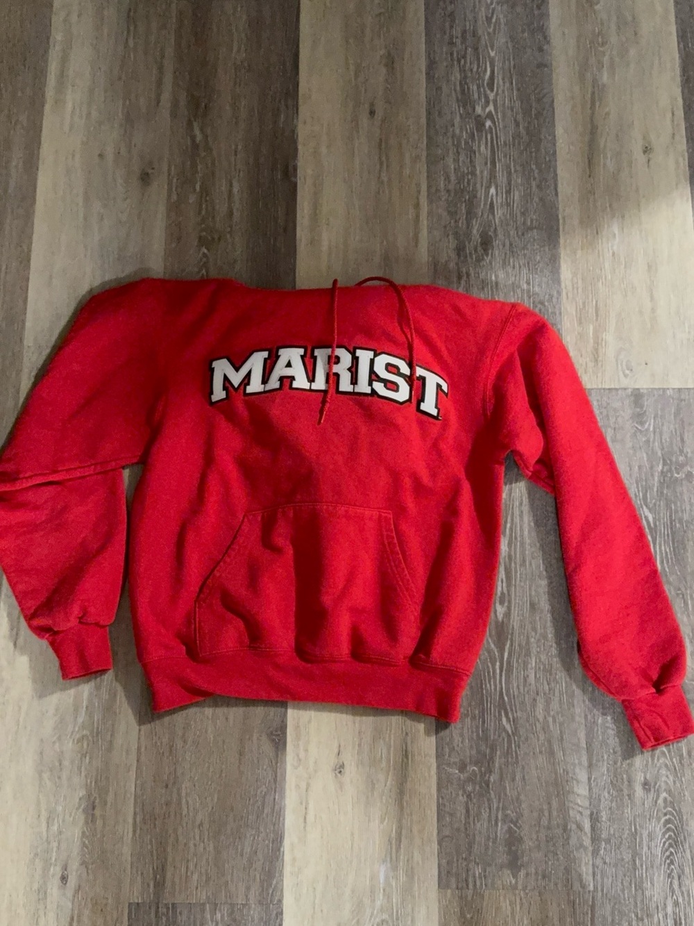 Marist University Red Hooded Sweatshirt
